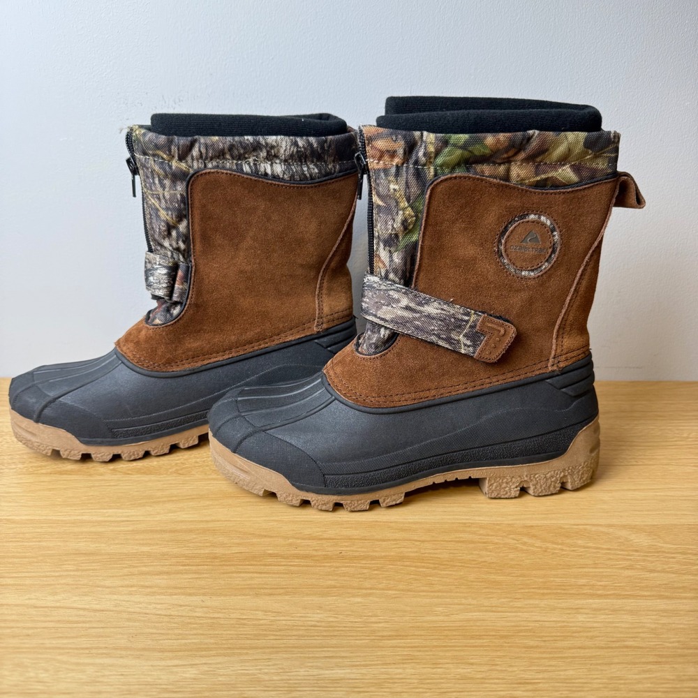 Ozark Trail Suede Winter Duck Boots Mens Size 5 Gorpcore Hunting Camo Hiking - Picture 6 of 12